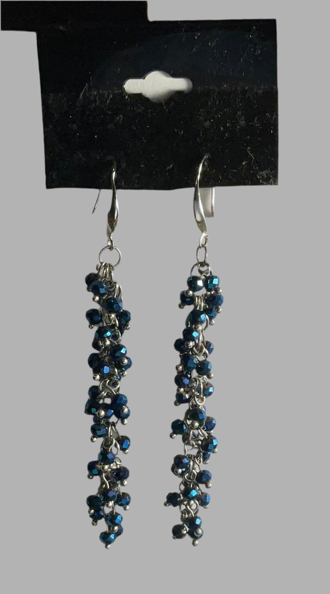 Cobalt Glass Bead Earrings