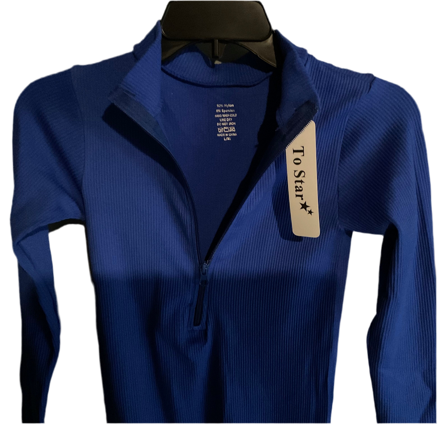 Ribbed Half Zip Jumpsuit