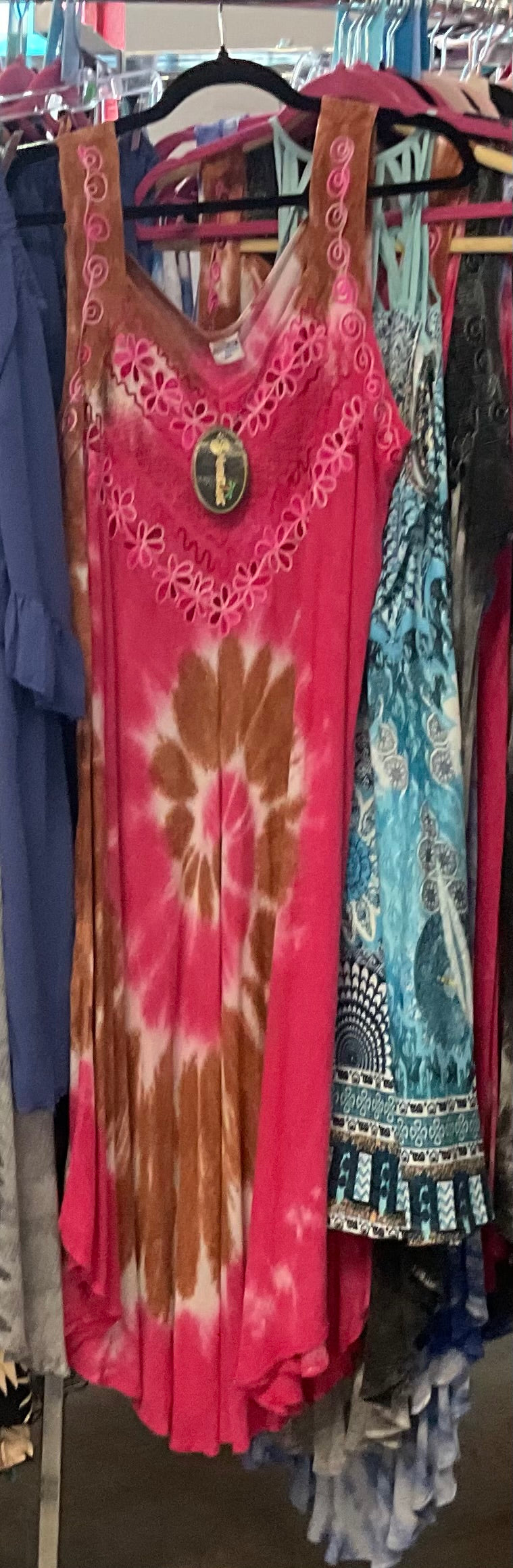Pink & Brown tie dye dresses