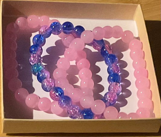 Rose Quartz Beaded Bracelets