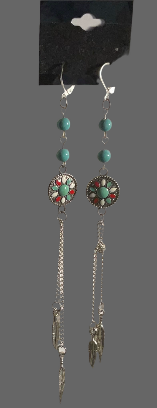 Turquoise Arrow Earrings