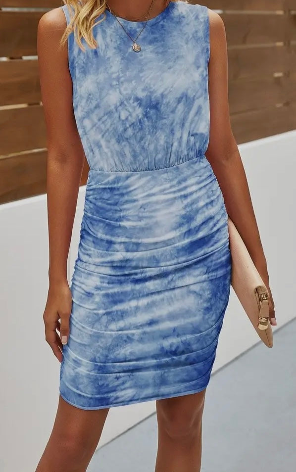 Tie Dye Sleeveless Dress