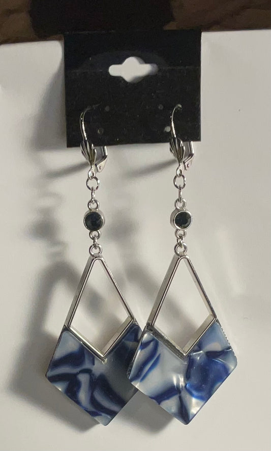 Cobalt Shell Earrings