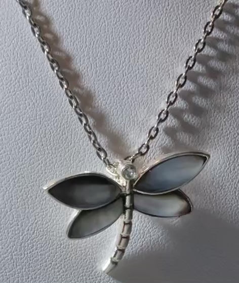 Black Dragonfly Necklace